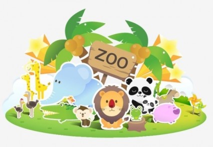 Showing post & media for Cartoon zoo clip art.