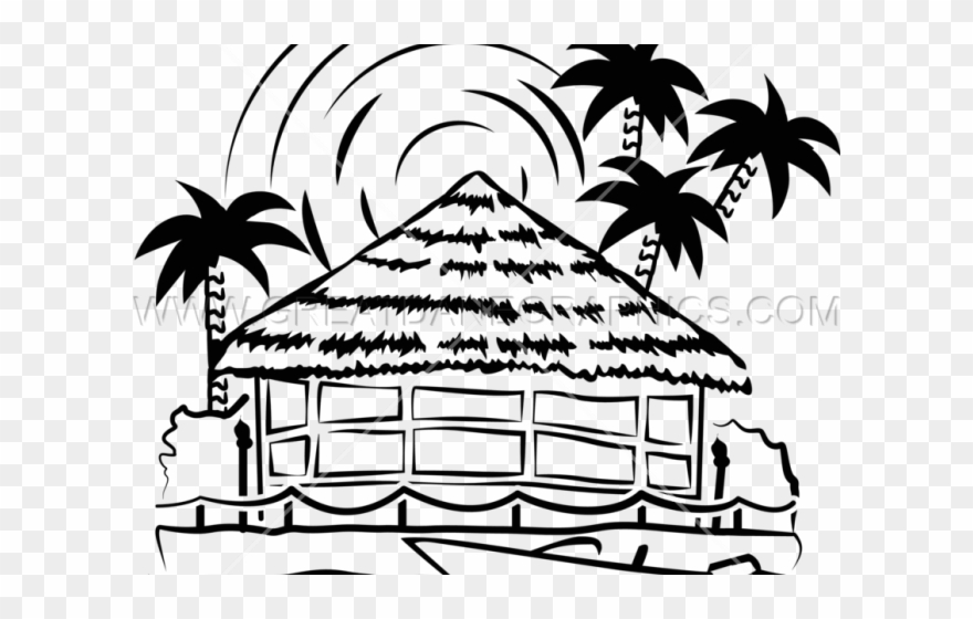 Hut Clipart Tiki Hut.