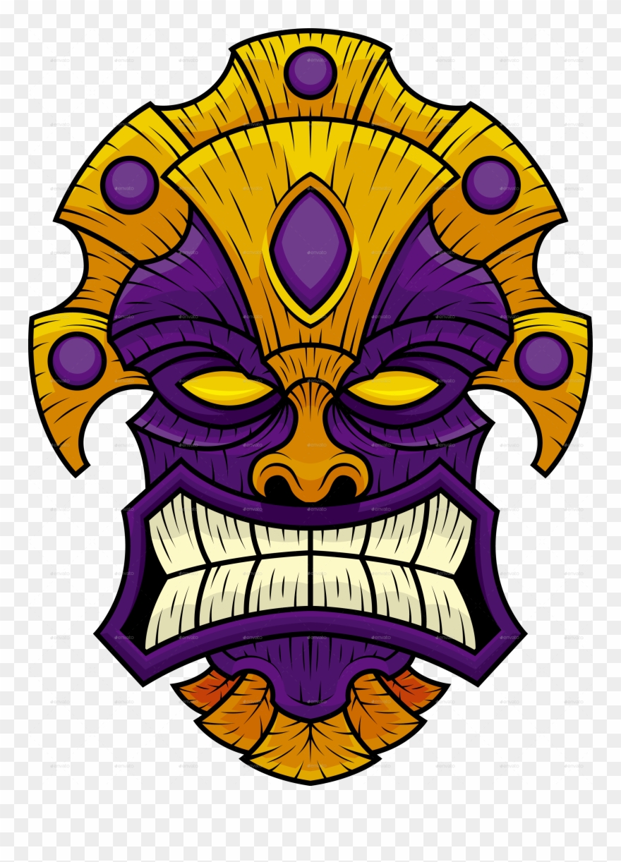 Tiki Mask 10 Tiki Mask 11 Clipart (#2896132).