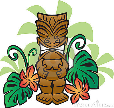 Tiki Party Clip Art.