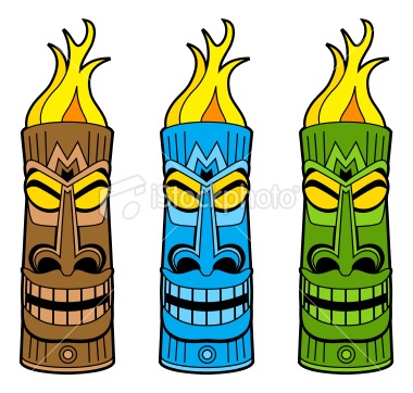 Totem Pole Clipart tiki torch 4.