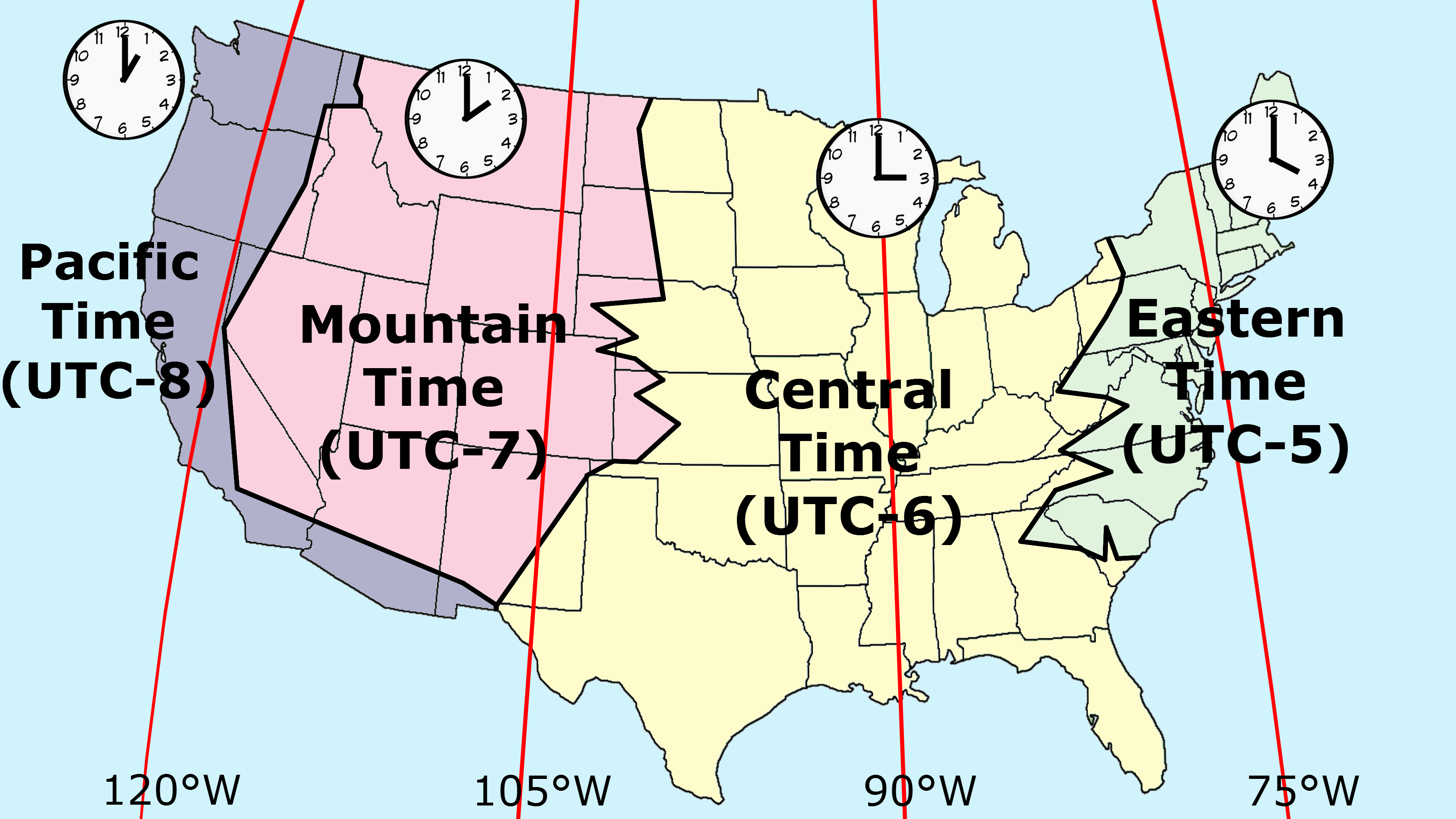 16 Complete Printable Us Time Zone Maps.