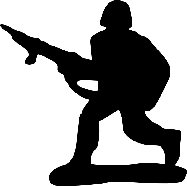 Toy Soldier clip art Free vector in Open office drawing svg.