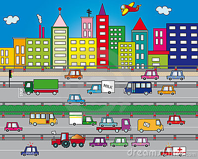 Traffic Stock Illustrations.