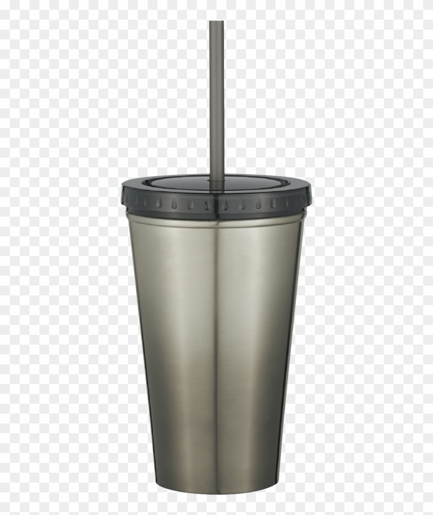 Stainless Steel Double Wall Chroma Tumbler With Straw.