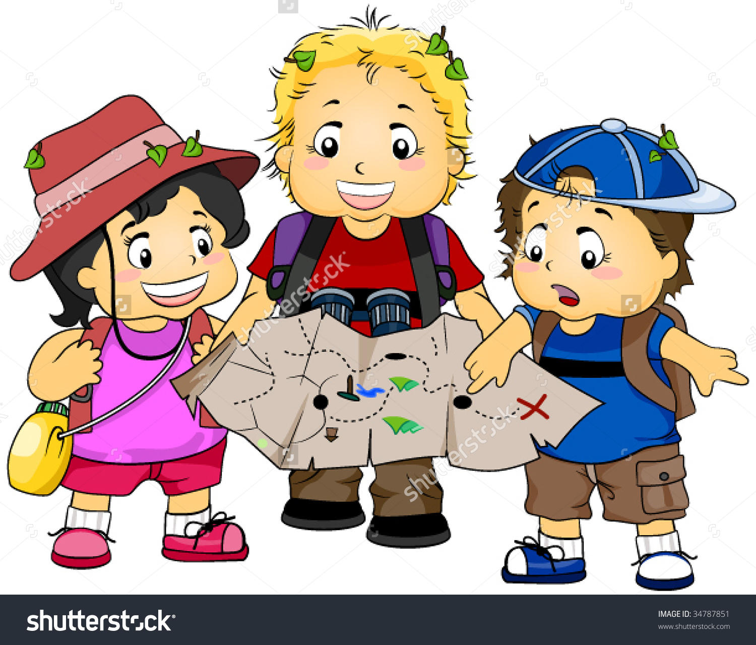 Treasure Hunt Clip Art.