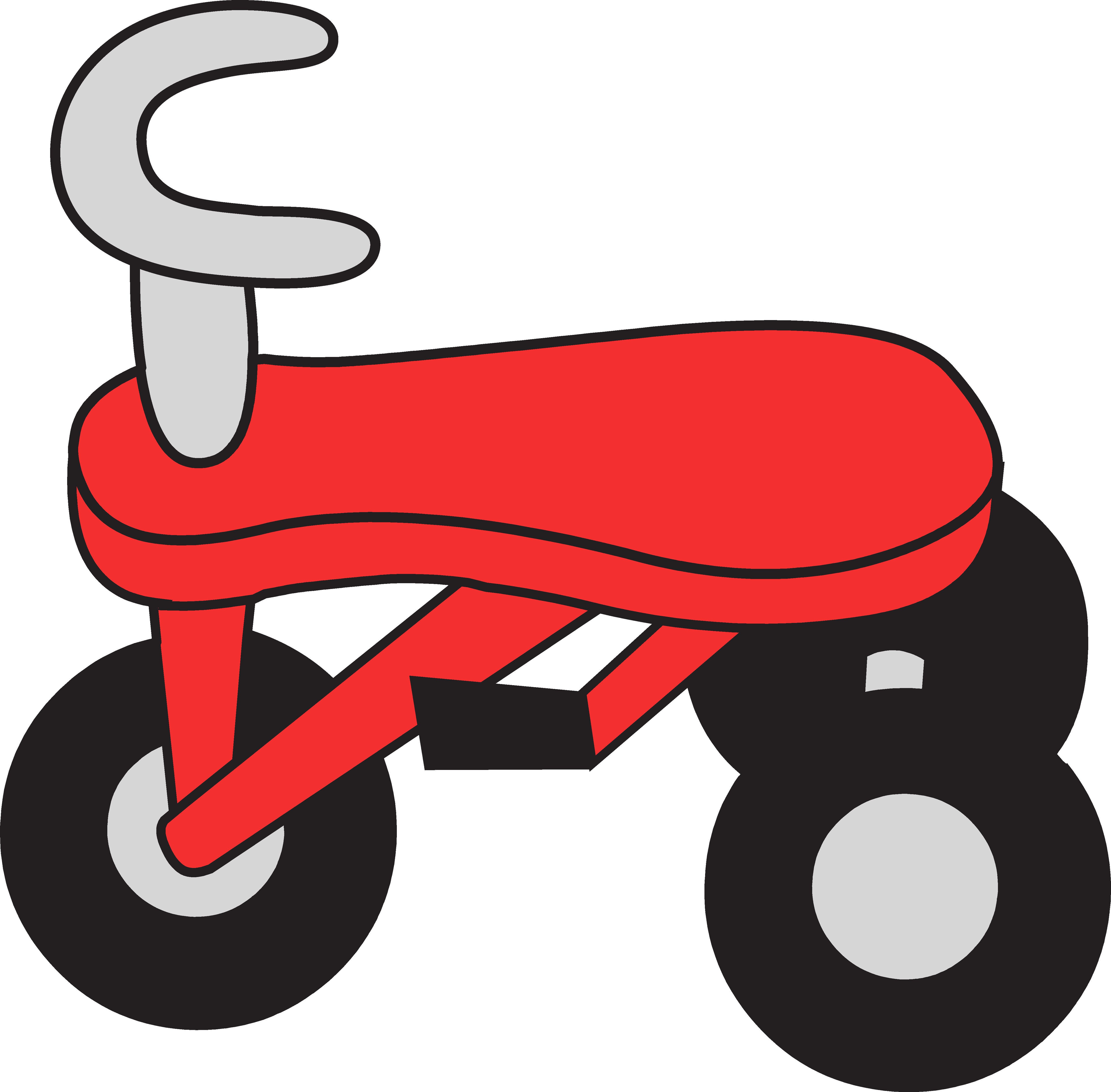 Little Red Tricycle Clipart.