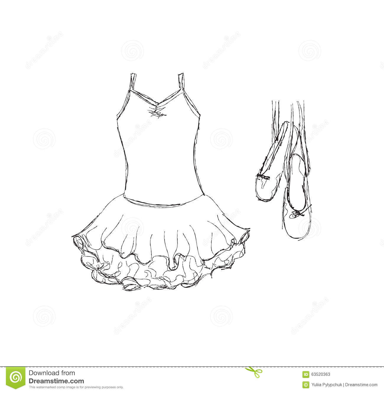 Ballerina Skirt Clipart.