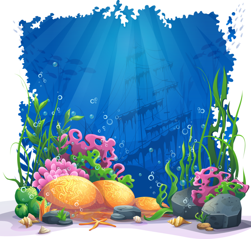 Clipart castle underwater, Clipart castle underwater.