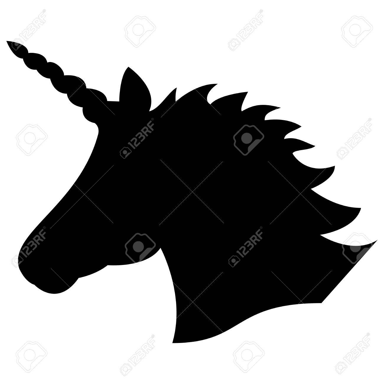 Unicorn head clipart black and white 6 » Clipart Station.