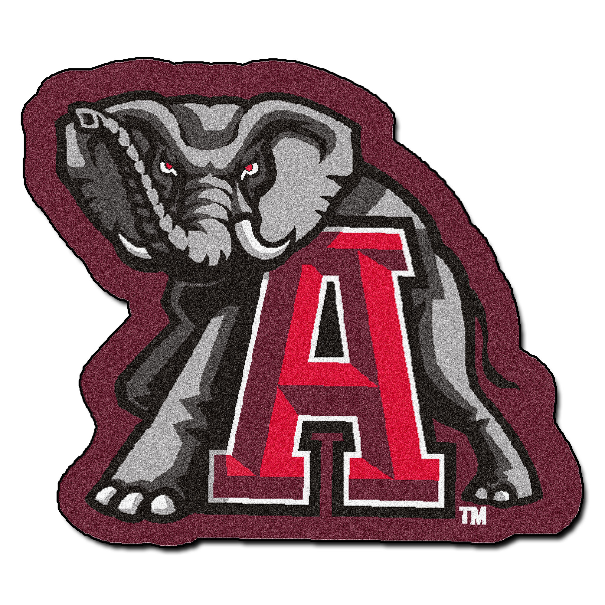 Details about University of Alabama Crimson Tide Mascot Area Rug.