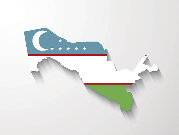 Map Of Uzbekistan Clip Art, Vector Images & Illustrations.