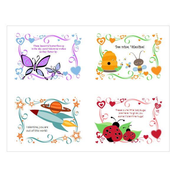 5 Free Valentine's Day Templates and Designs from Microsoft Office.