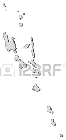 Vanuatu Black And White Clipart.