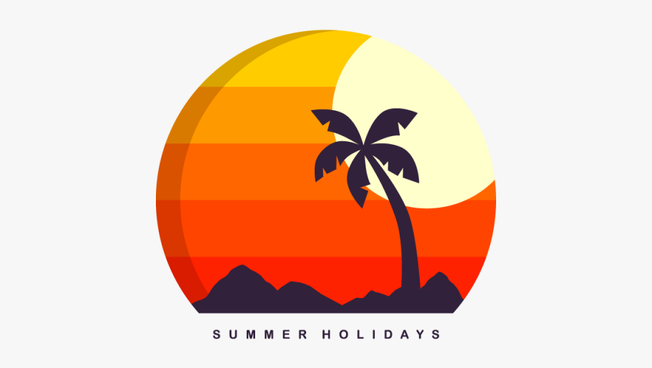 Summer Holiday Island Travel Background Vector Eps.