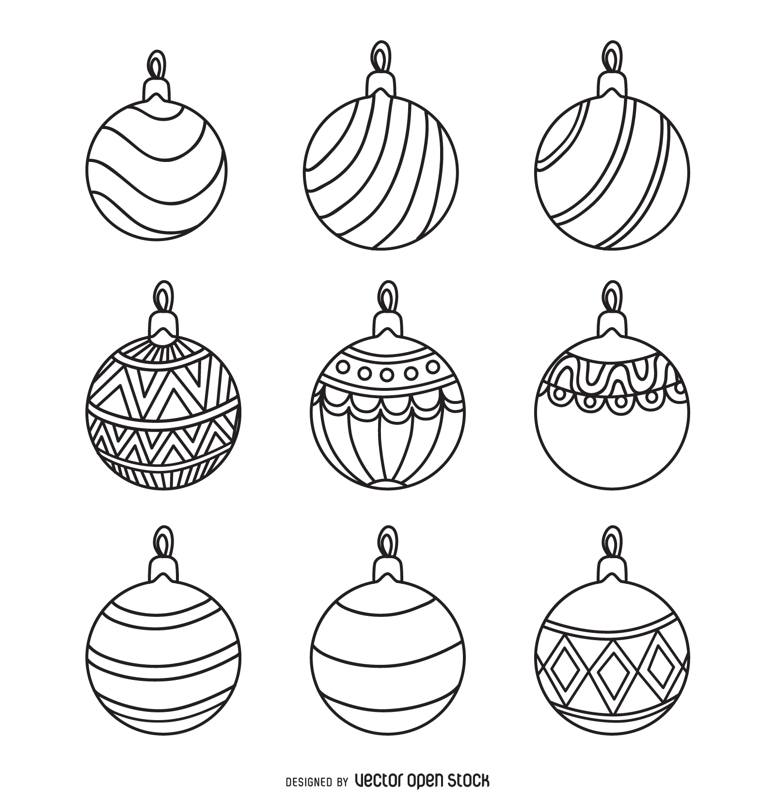 Ornament Outline Clipart.