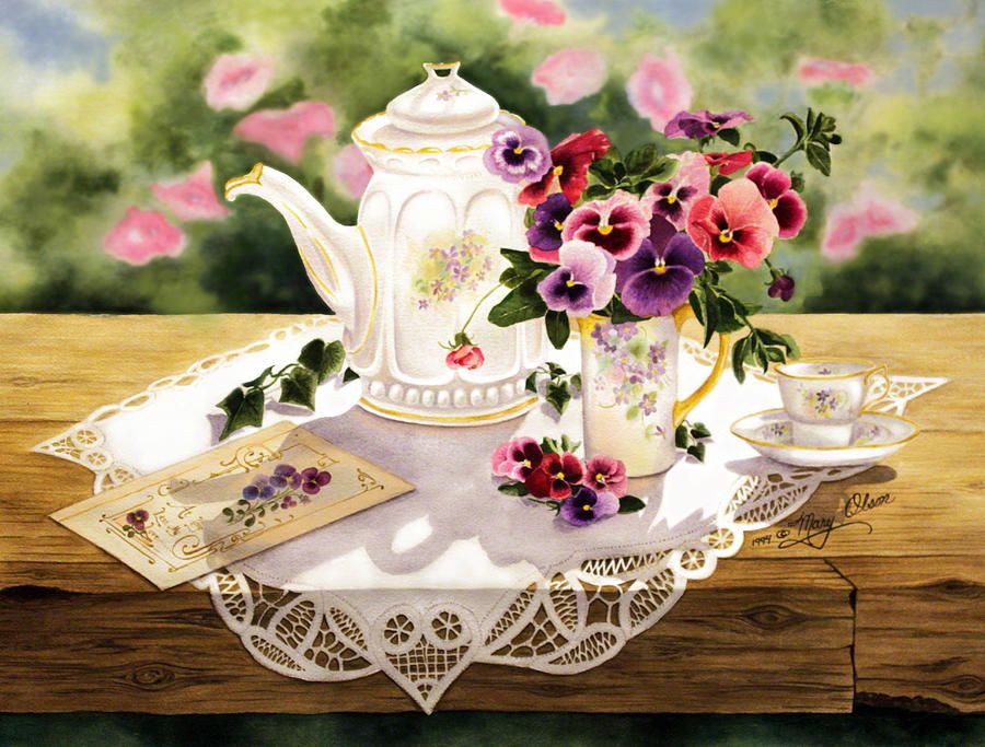 Victorian Tea Party Clip Art.