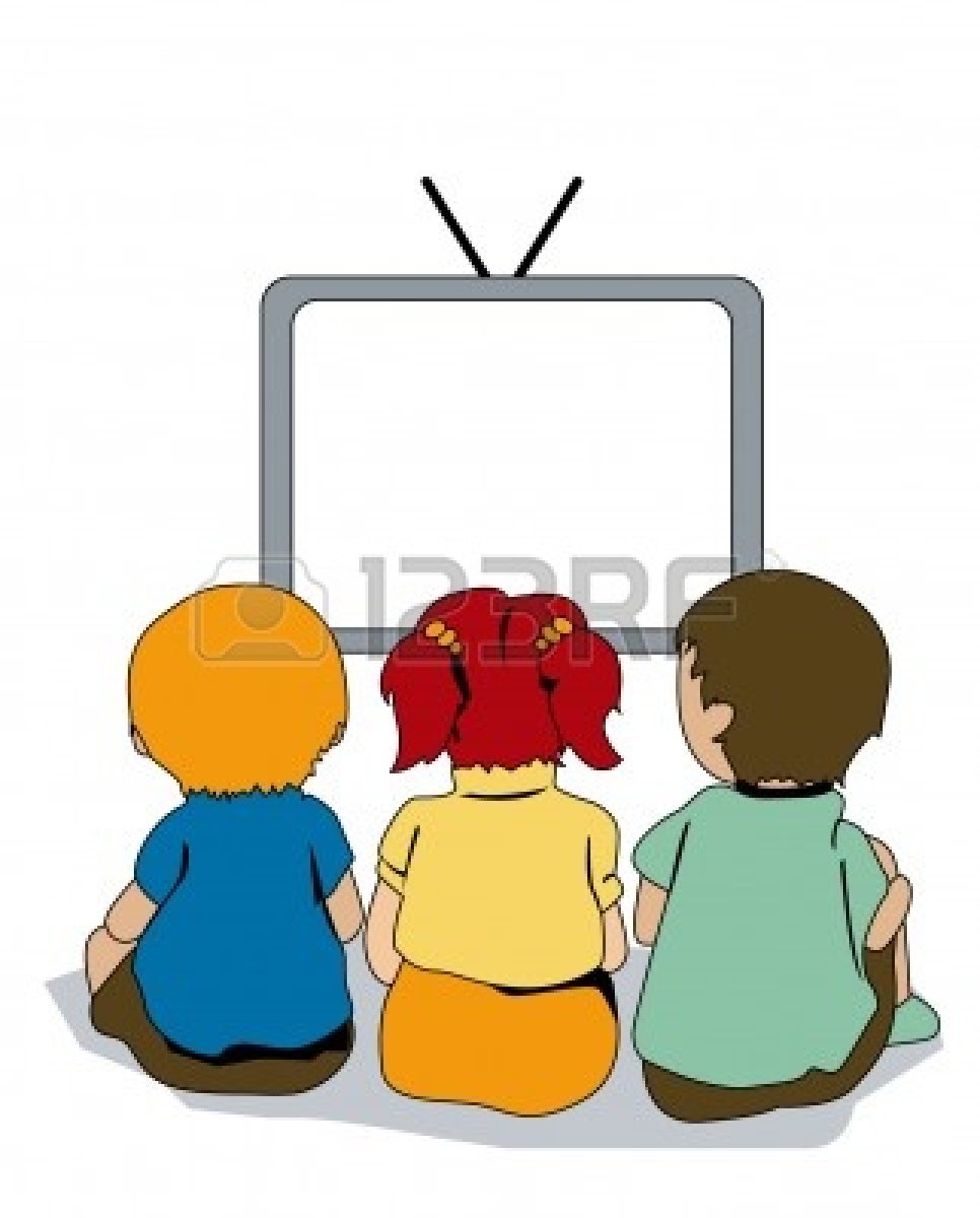 Tv Viewing Clipart.