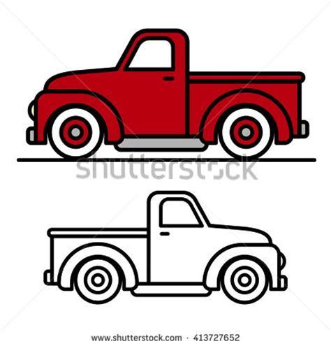 Image result for old Truck silhouette.