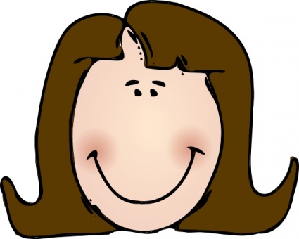 Lady Face Clipart.