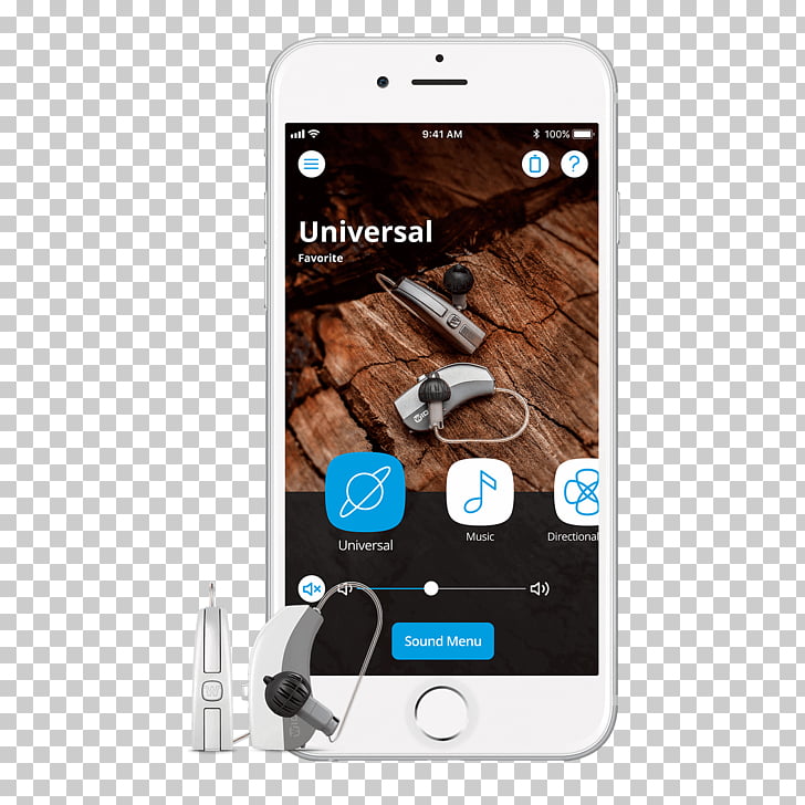 Smartphone Hearing aid Widex Health Care, Vision and Hearing.
