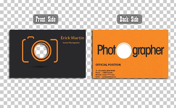 Business Card Design Logo Visiting Card Business Cards Photography.