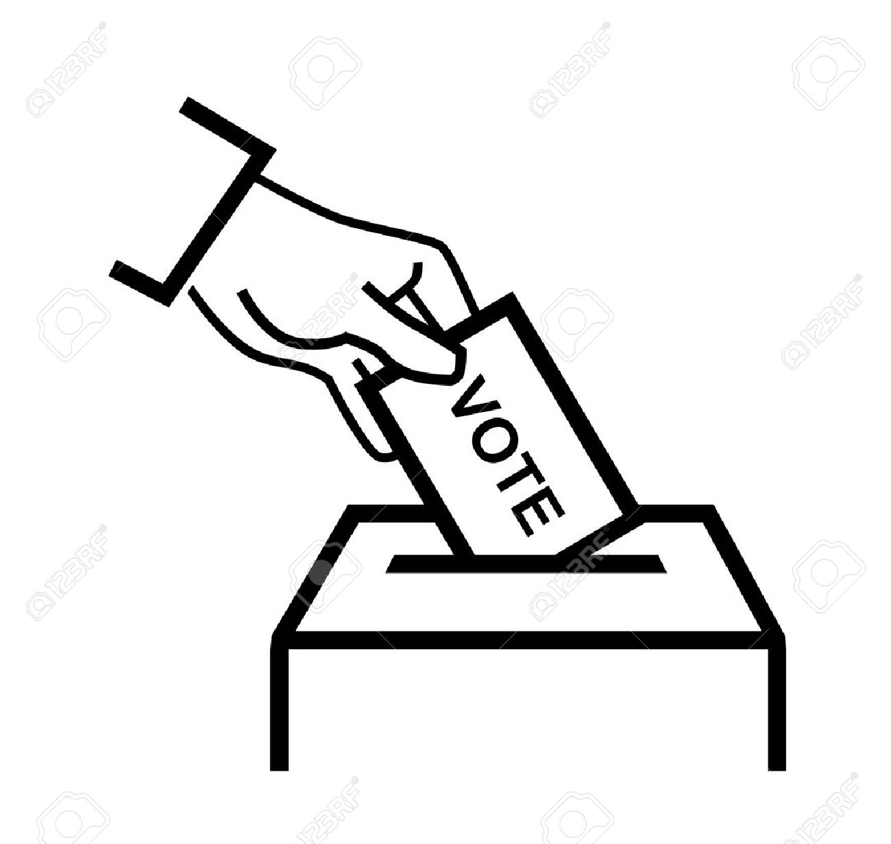 1458 Voting free clipart.