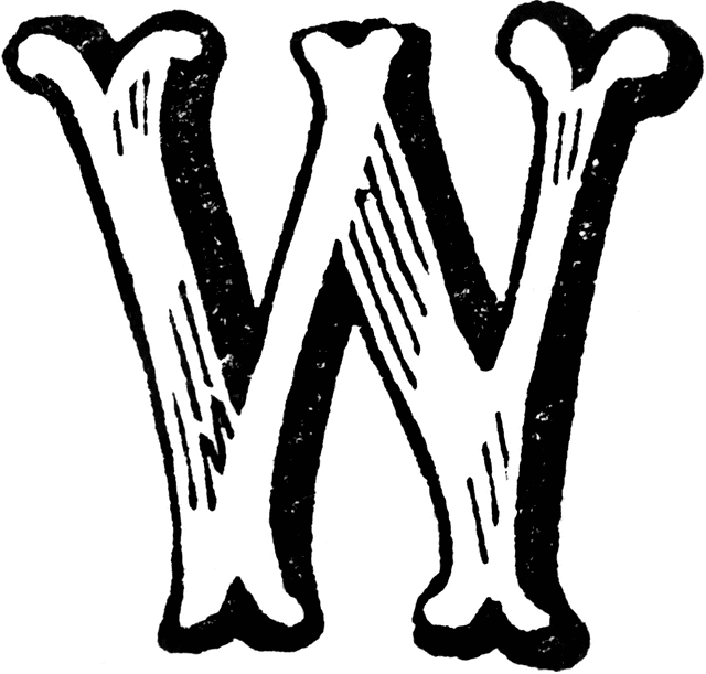 Letter W Clipart.