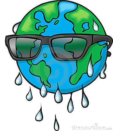 Global warming clip art.