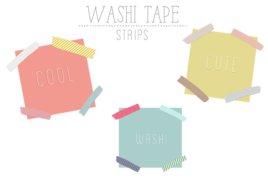 Washi Tape Strips.