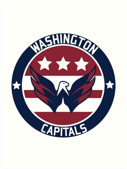 \'Washington Capitals Logo\' Art Print by DarienBecker.