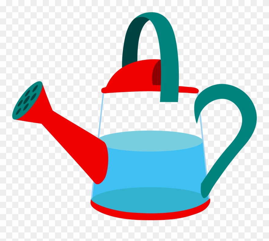 Half Full Watering Can.