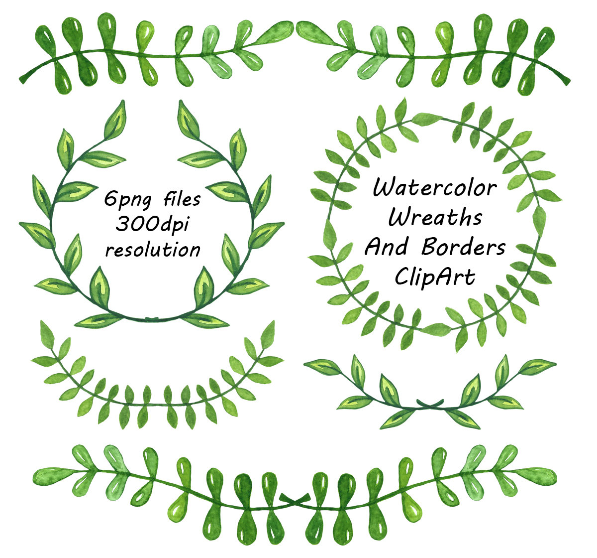 Watercolor Wreaths And Borders clipart Laurel Wreath laurel.