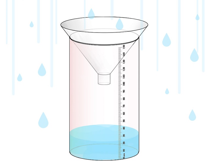 Rain Gauge Cartoon.