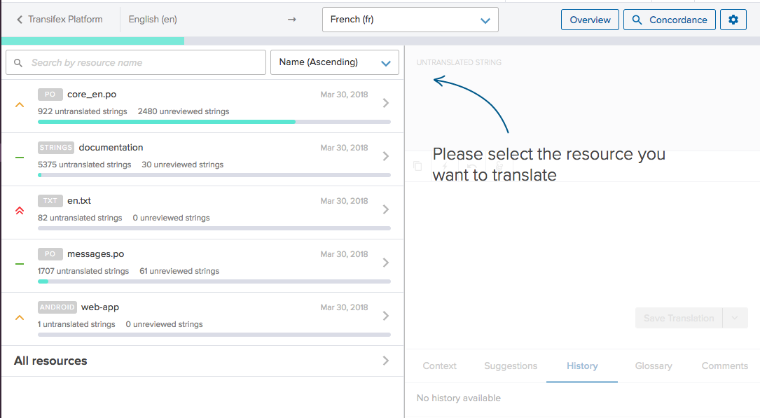 Translating Online with the Web Editor.