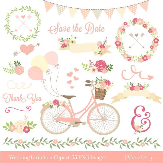 Wedding Invitation Clipart \