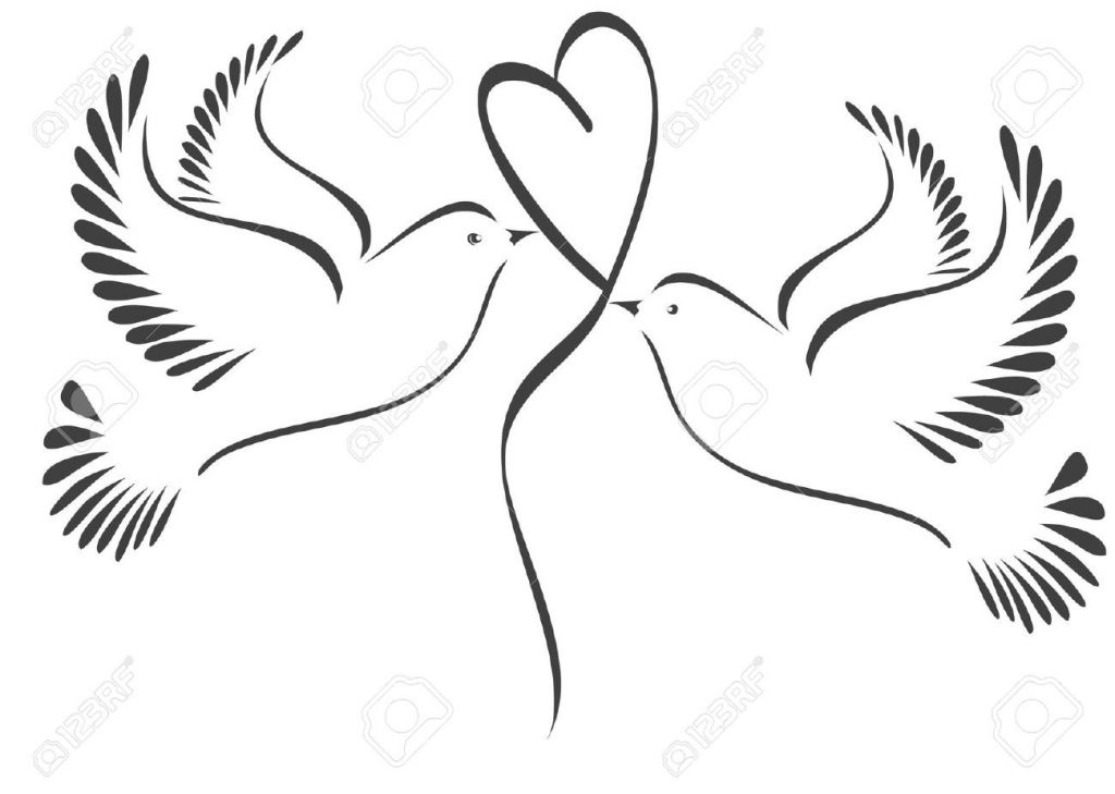 453 Doves free clipart.