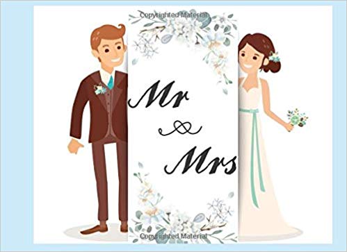 Mr & Mrs: Wedding Guest Book For 436 Persons Left Line For.