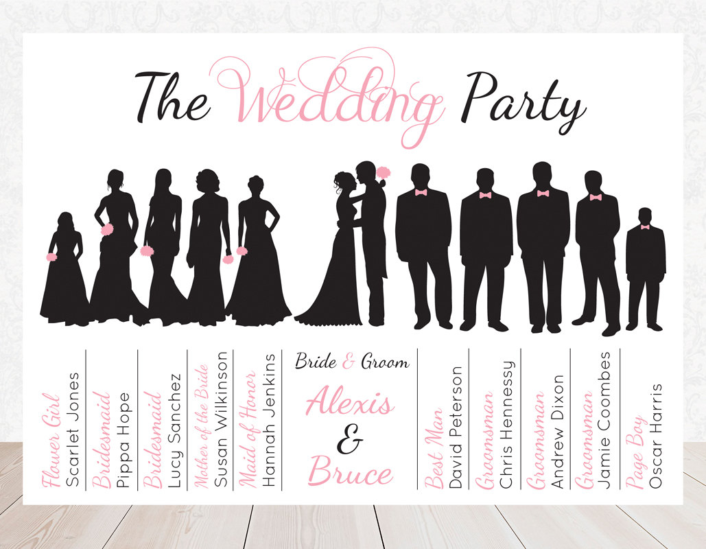 Bridal Party Clipart.