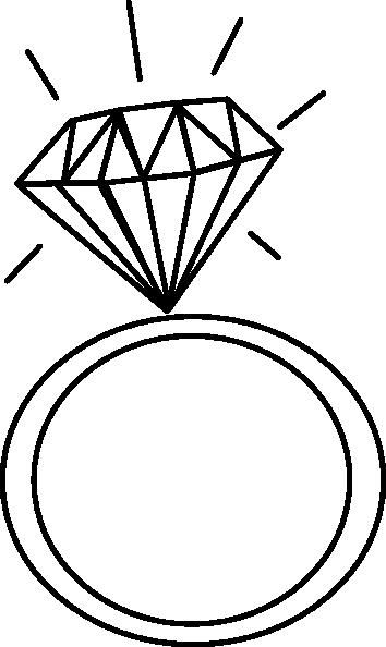 Diamond Engagement Ring Clipart 12.