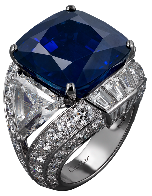 Blue Diamond Ring PNG Clipart.