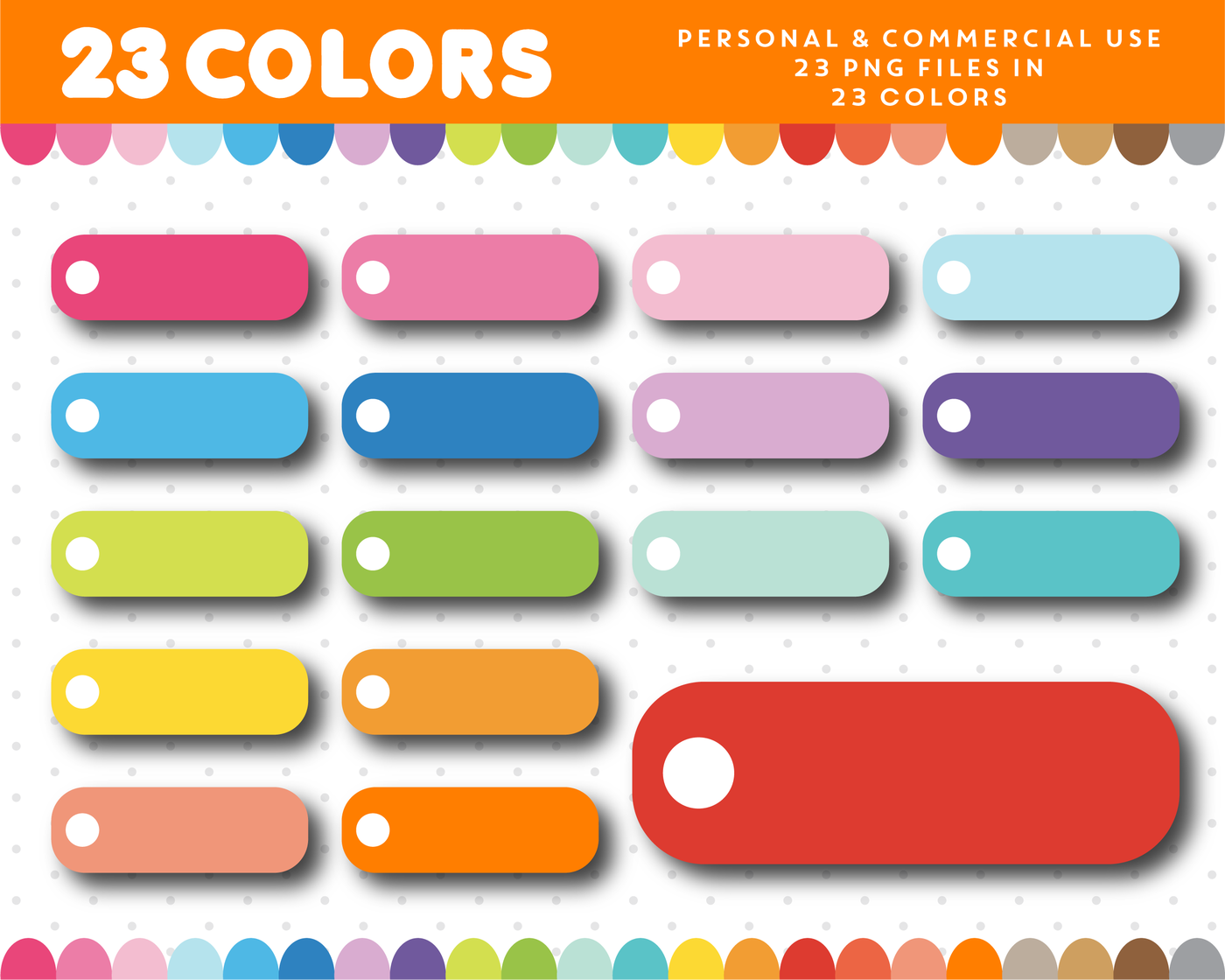 Header clipart with round checkbox clipart for sticker.