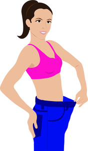 Lose Weight Cartoon Clipart.