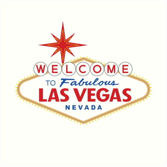 'Welcome to Fabulous Las Vegas Sign' Art Print by worldofsigns.