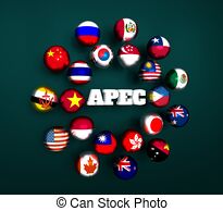 Asia pacific economic cooperation Clip Art and Stock.