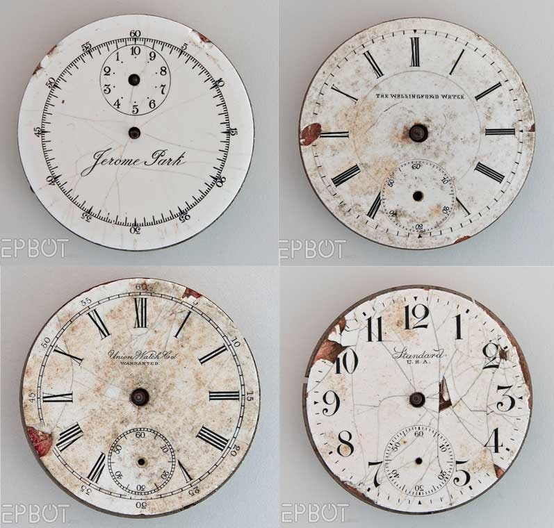 Scrapbooking Freebie: Clock Faces.