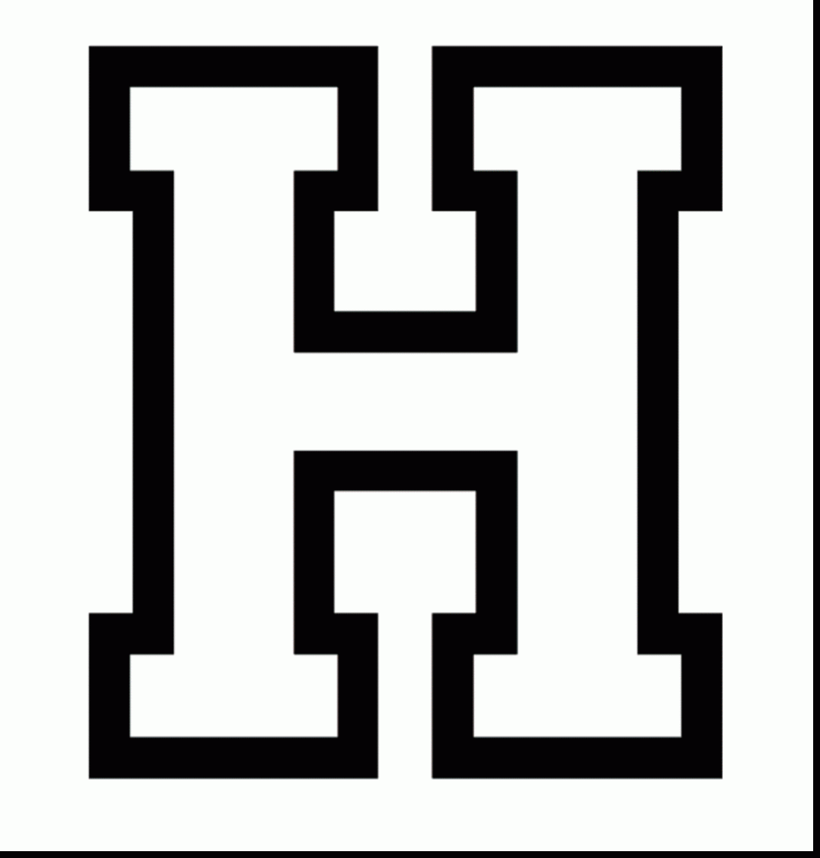 Letter H Clipart.