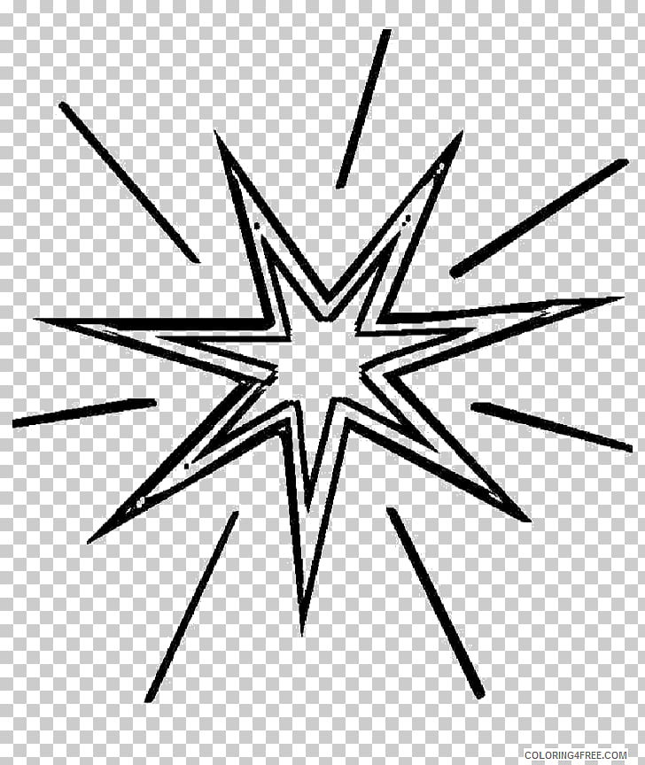 Coloring book Colouring Pages Pole star Polaris, shining.