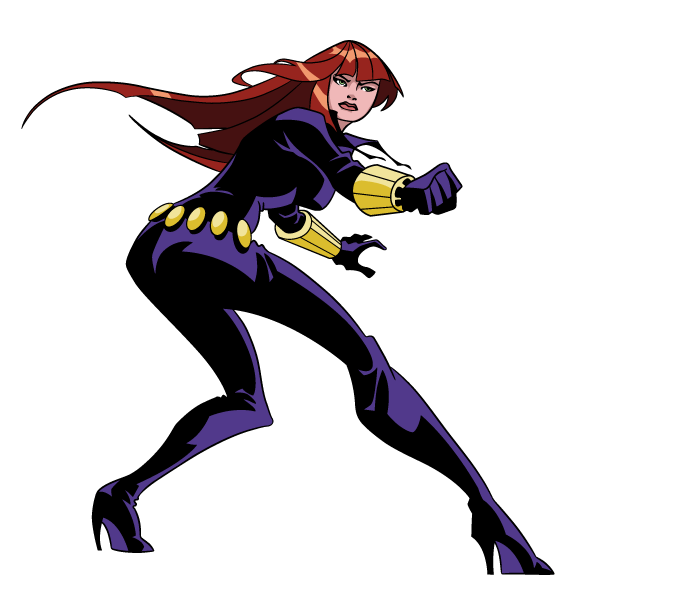 Showing post & media for Cartoon black widow clipart.