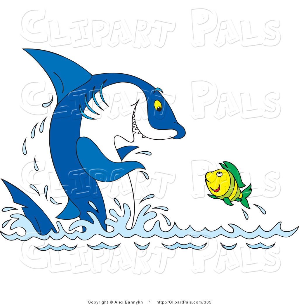 Water Wih Fish Clipart.